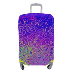 Psychedelic Retrovintage Colorful Luggage Cover (small) by Semog4