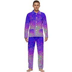 Psychedelic Retrovintage Colorful Men s Long Sleeve Velvet Pocket Pajamas Set by Semog4