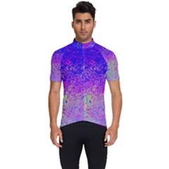 Psychedelic Retrovintage Colorful Men s Short Sleeve Cycling Jersey