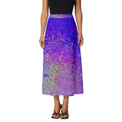 Psychedelic Retrovintage Colorful Classic Midi Chiffon Skirt