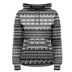 Tribal Zentangle Line Pattern Women s Pullover Hoodie