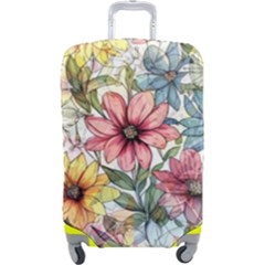 Flower Nature Floral Spring Luggage Cover (large) by Semog4