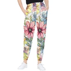 Flower Nature Floral Spring Women s Tapered Pants by Semog4