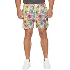 Flower Nature Floral Spring Men s Runner Shorts by Semog4