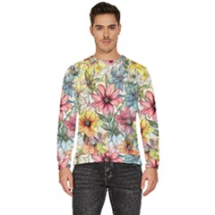 Flower Nature Floral Spring Men s Fleece Sweatshirt by Semog4