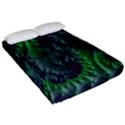 Fractal Floral Background Planetary Fitted Sheet (Queen Size) View2