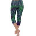 Fractal Floral Background Planetary Capri Yoga Leggings View4