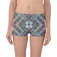 Mandala Decoration Floral Flower Boyleg Bikini Bottoms