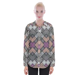 Mandala Decoration Floral Flower Womens Long Sleeve Shirt