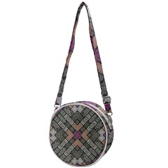 Mandala Decoration Floral Flower Crossbody Circle Bag by Semog4