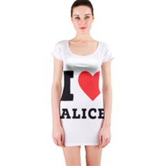 I Love Alice Short Sleeve Bodycon Dress by ilovewhateva