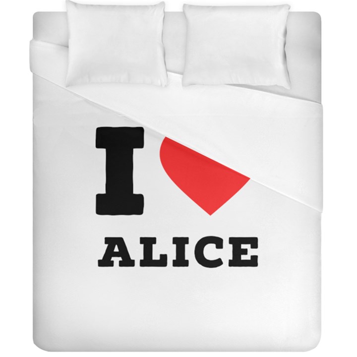 I love alice Duvet Cover (California King Size)