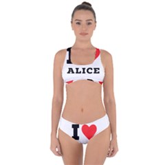 I Love Alice Criss Cross Bikini Set by ilovewhateva