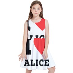 I Love Alice Kids  Skater Dress by ilovewhateva