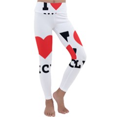 I Love Alice Kids  Lightweight Velour Classic Yoga Leggings by ilovewhateva