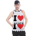 I love alice Men s Sleeveless Hoodie View1