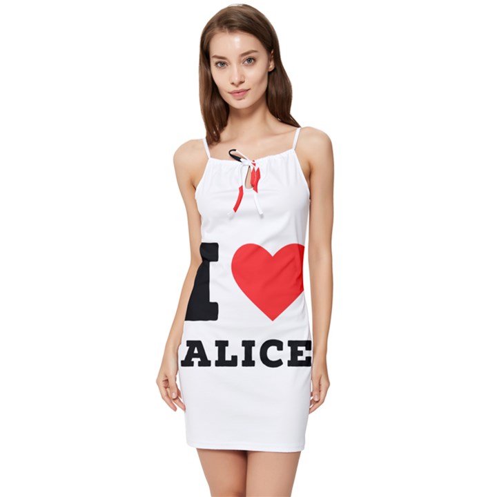 I love alice Summer Tie Front Dress