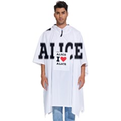 I Love Alice Men s Hooded Rain Ponchos by ilovewhateva