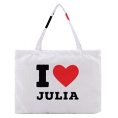 I love Julia  Zipper Medium Tote Bag