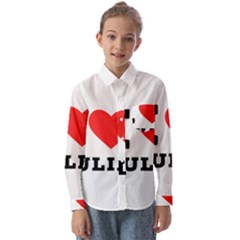 I love Julia  Kids  Long Sleeve Shirt