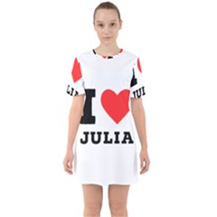 I love Julia  Sixties Short Sleeve Mini Dress