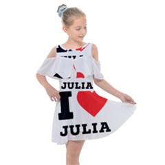 I love Julia  Kids  Shoulder Cutout Chiffon Dress