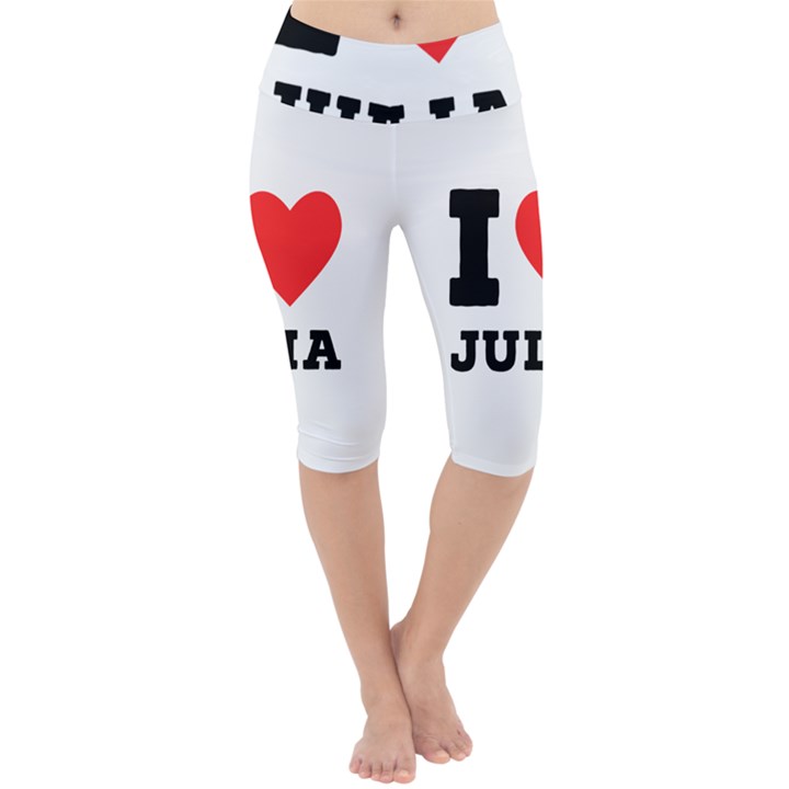 I love Julia  Lightweight Velour Cropped Yoga Leggings