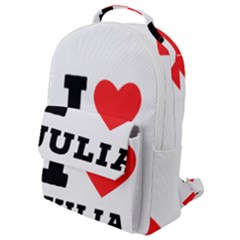 I Love Julia  Flap Pocket Backpack (small) by ilovewhateva