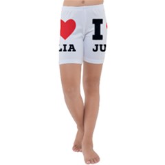 I Love Julia  Kids  Lightweight Velour Capri Yoga Leggings by ilovewhateva