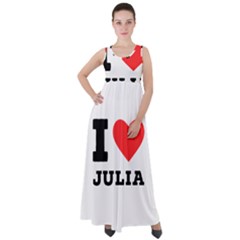 I Love Julia  Empire Waist Velour Maxi Dress by ilovewhateva