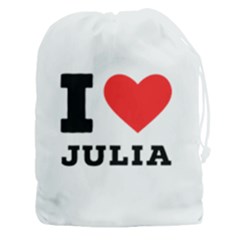 I Love Julia  Drawstring Pouch (3xl) by ilovewhateva