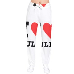 I love Julia  Women Velvet Drawstring Pants