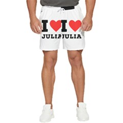 I Love Julia  Men s Runner Shorts by ilovewhateva