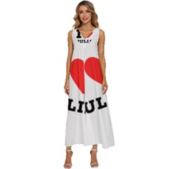 I Love Julia  V-neck Sleeveless Loose Fit Overalls by ilovewhateva