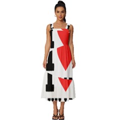 I love Julia  Square Neckline Tiered Midi Dress