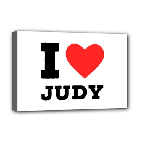 I Love Judy Deluxe Canvas 18  X 12  (stretched) by ilovewhateva