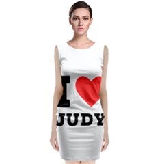 I Love Judy Sleeveless Velvet Midi Dress by ilovewhateva