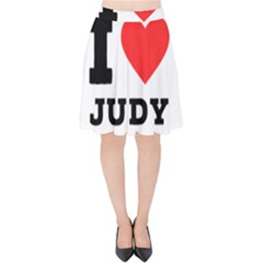 I Love Judy Velvet High Waist Skirt by ilovewhateva