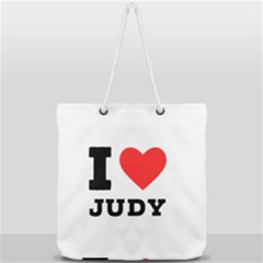 I Love Judy Full Print Rope Handle Tote (large) by ilovewhateva