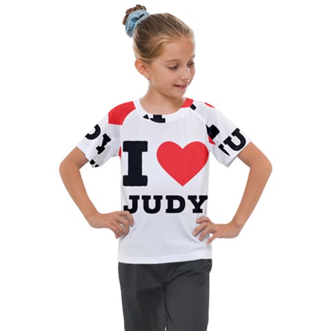 I Love Judy Kids  Mesh Piece Tee by ilovewhateva