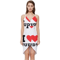 I Love Judy Wrap Frill Dress by ilovewhateva