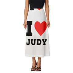 I Love Judy Classic Midi Chiffon Skirt by ilovewhateva