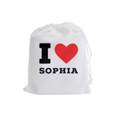 I Love Sophia Drawstring Pouch (large) by ilovewhateva