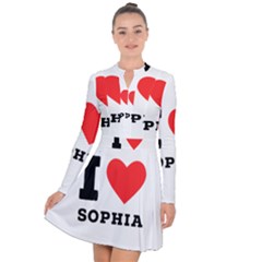 I Love Sophia Long Sleeve Panel Dress by ilovewhateva