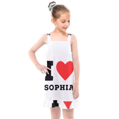 I Love Sophia Kids  Overall Dress by ilovewhateva