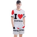 I love sophia Men s Mesh Tee and Shorts Set View1