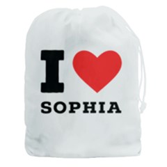 I Love Sophia Drawstring Pouch (3xl) by ilovewhateva