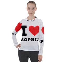 I Love Sophia Women s Pique Long Sleeve Tee