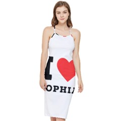 I Love Sophia Bodycon Cross Back Summer Dress by ilovewhateva