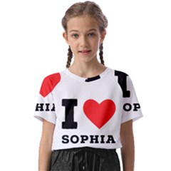 I Love Sophia Kids  Basic Tee by ilovewhateva